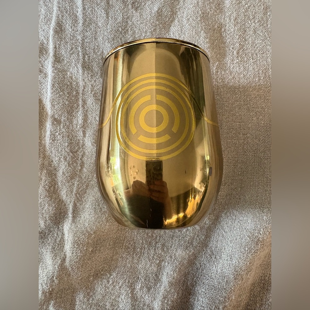 Like New Corkcicle Star Wars CP30 Metallic Gold Insulated Tumbler w Lid